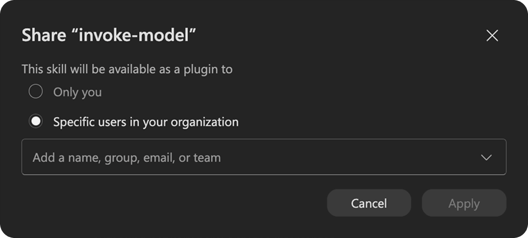 Skills can be shared in Microsoft Copilot Cowork